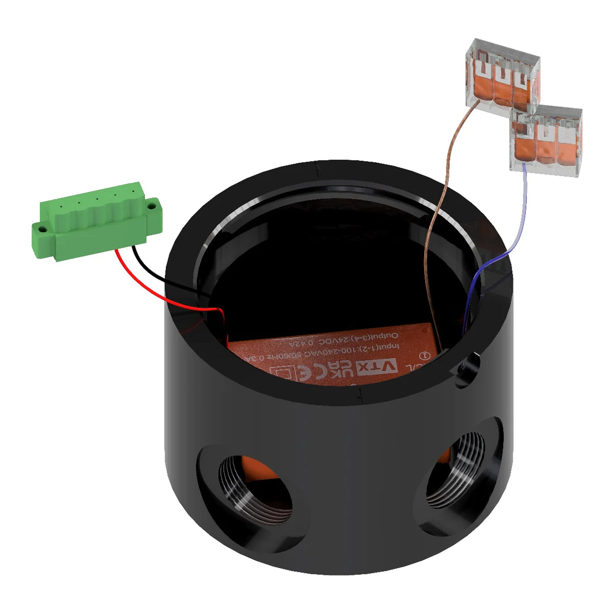 Lopolight Pro Series Navigation Light Base, 120-240VAC to 24VDC