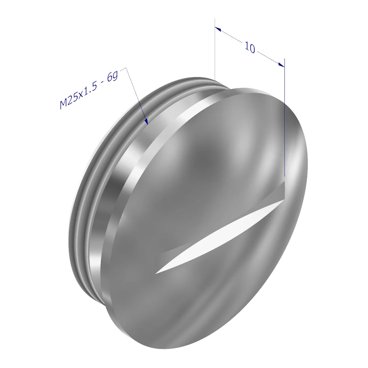 Lopolight M25 Metal Blanking Plugs, M25 x 1.5, 5pk