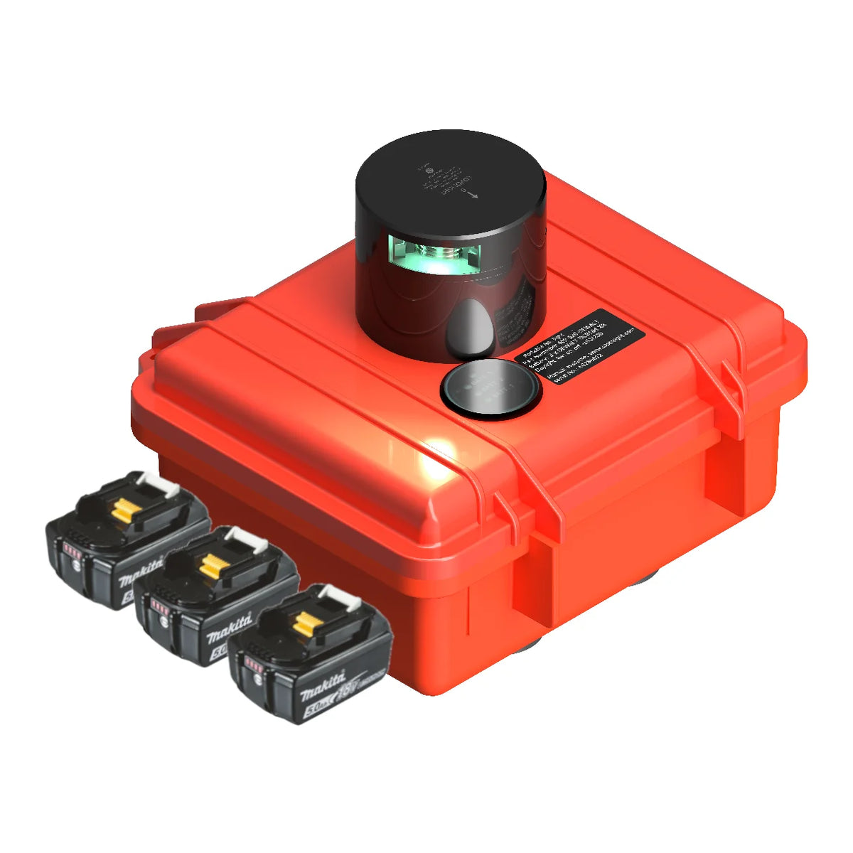 Lopolight Portable Navigation Light, Makita 18V, Orange Pelicase