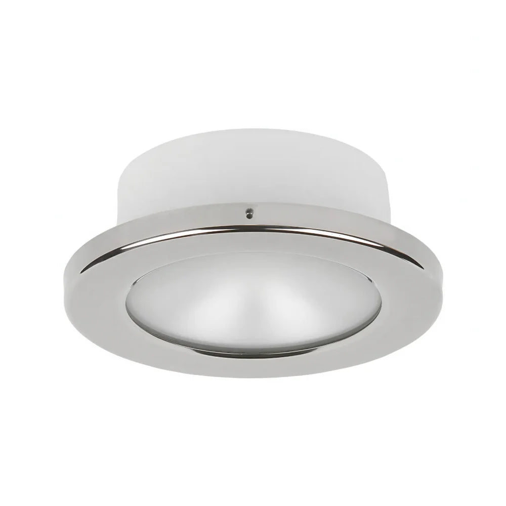 Imtra T105 PowerLED Downlight, 10-40VDC, Polished SS, Warm White/Red