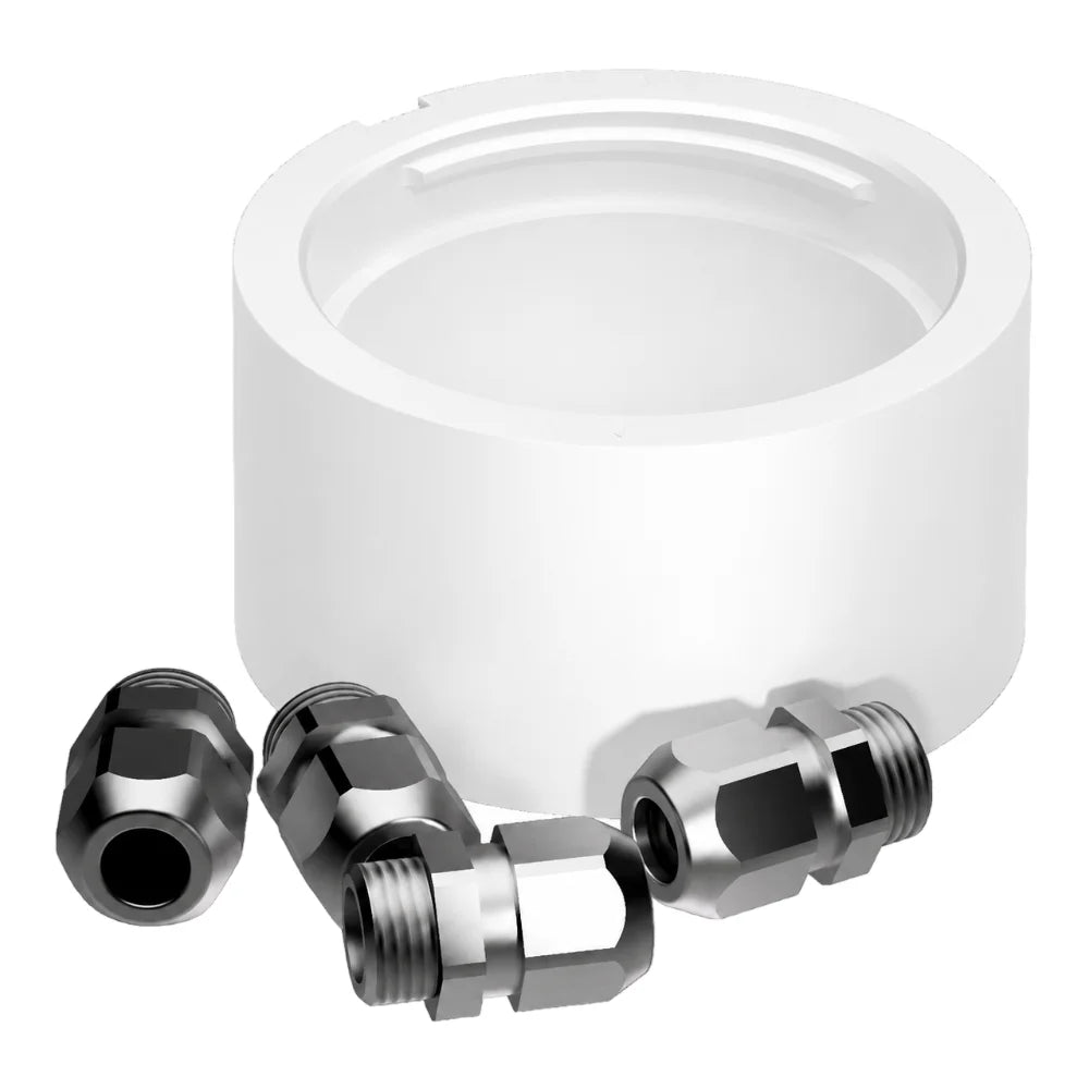 Lopolight 4CD Aluminum Mounting Base, 4 Cable Entries, M16