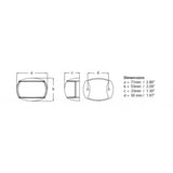 Hella Marine NaviLED Compact Starboard Navigation Light, 2NM, IP67