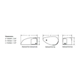 Hella Marine NaviLED Compact Deckmount Port & Starboard Navigation Light Pair, 2NM, 12/24V, IP67