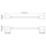 Quick Marine - Audrey Wall PL S2 LED Reading Light (Daylight, Chromed, 10/30V) (FASP3711BJCJA00)