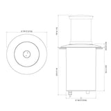 Quick Marine - Secret Light L 6W LED Retractable Lamp (RGBW QNN, 12V, Stainless Steel) (FASP6644X18AA00)
