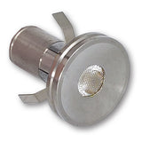 Mega LED - Mykonos LED Courtesy Light - 1 Watt, Warm White 3000K, Snap In Mounting, Aluminum Housing, 12-24V DC