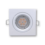 Mega LED - Tinos Downlight Fixture - Aluminum Alloy, For MR16/GU10 LED Bulbs, White Finish (TINOS-W)
