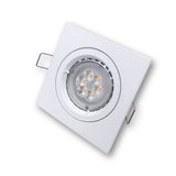 Mega LED - Tinos Downlight Fixture - Aluminum Alloy, For MR16/GU10 LED Bulbs, White Finish (TINOS-W)