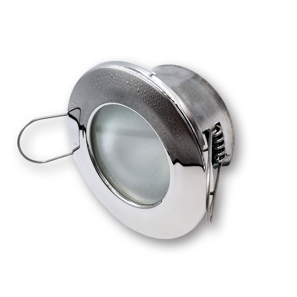 Mega LED - Chios Low Profile Downlight Fixture - For G4 Bulb, Inox Finish (CHIOS-LP)