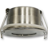 Mega LED - Downlight Fixture - Stainless Steel 316, Frosted Glass, For MR16 or GU10 Bulbs, Inox Finish (SIFNOS-X)