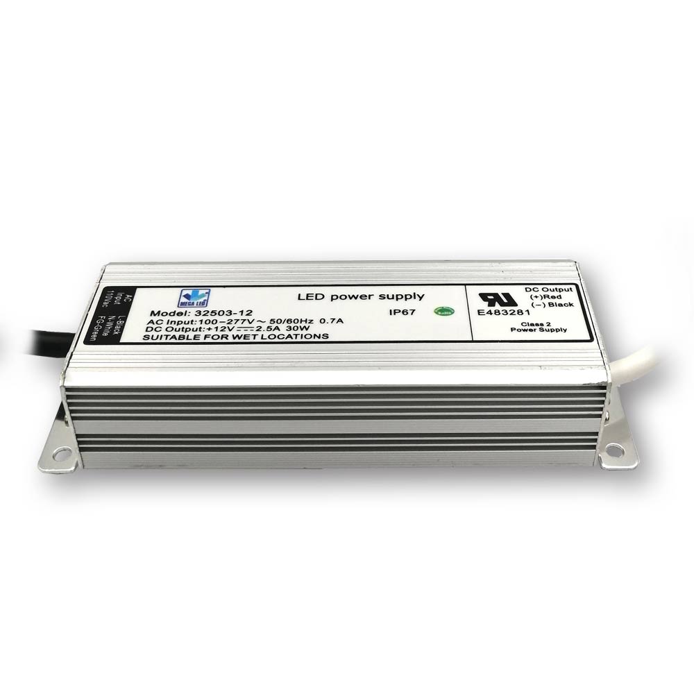 Mega LED - Driver Power Supply - 100-277 VAC, 24V DC, 1.25A/24V, 30W (32503-24)