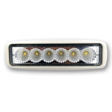 Mega LED - LED Spread Light - 18W, 1320 Lumens, 6 x 3W LED, With Inox Bracket And Screws (30062-DC)