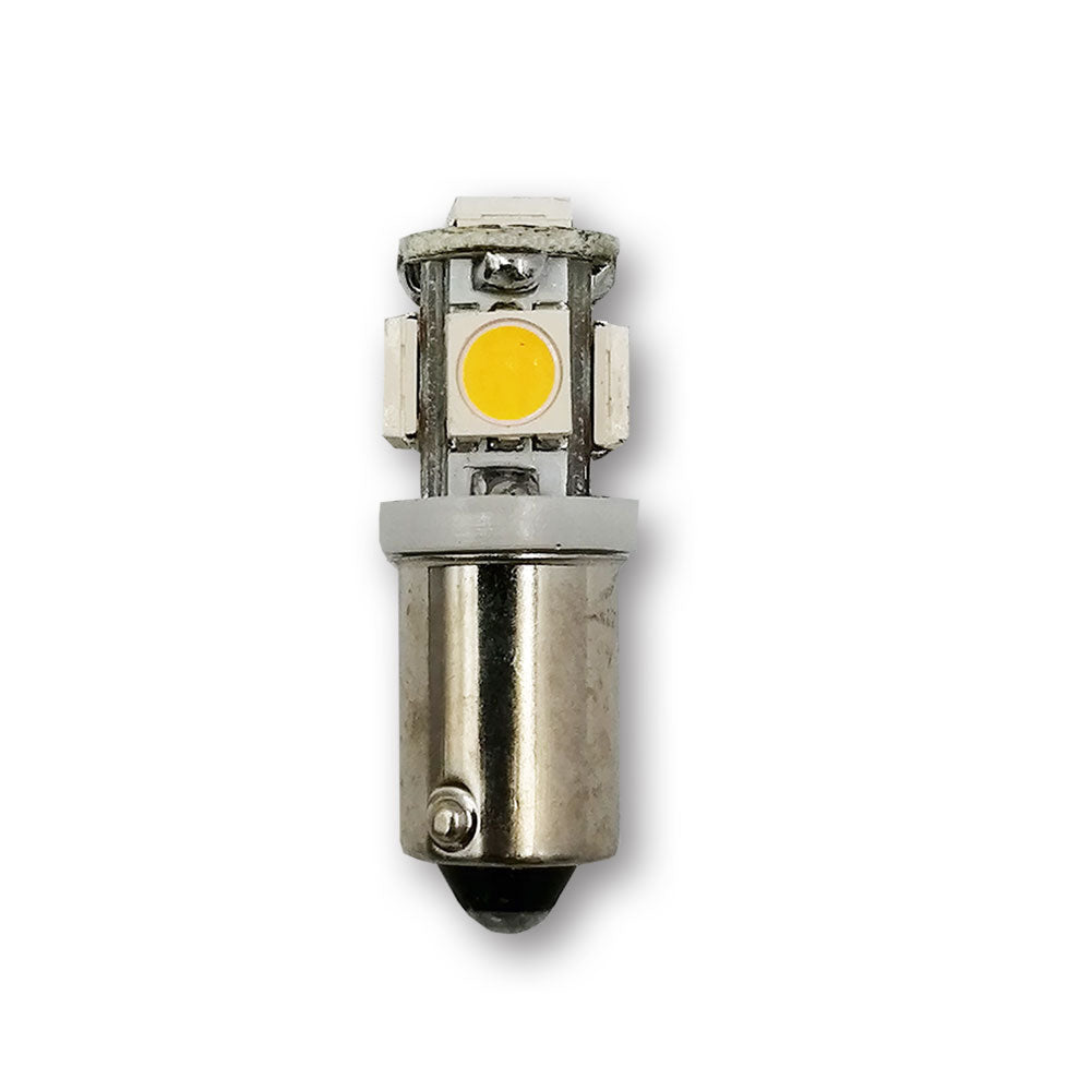 Mega LED - LED Replacement Bulb - BA9S Type, 1.0 Watt, 80 Lumens, 3000K, Warm White