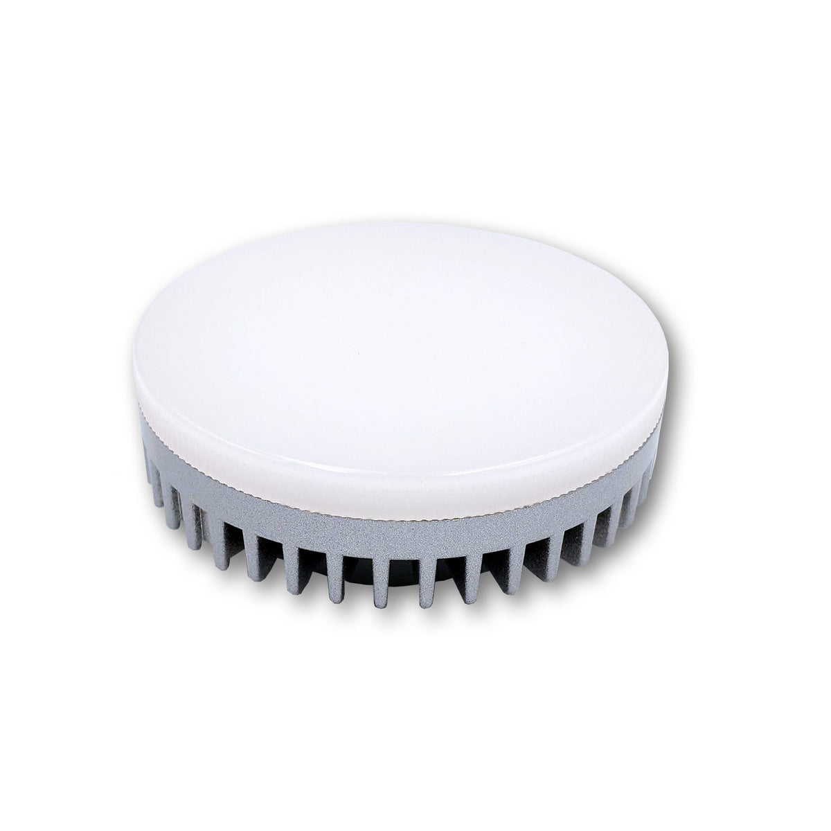 Mega LED - LED Replacement Bulb - GX53 Type, 8.0 Watt, 640 Lumens, 85-265V AC, Beam Angle 90°, 3000K (30085)