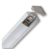Mega LED - Angular Aluminum Profile - For Corners, Stairs, Width 18.5mm x Height 18.5mm, 2 Meter (30213)