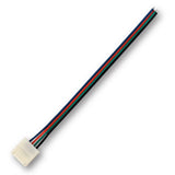 Mega LED - Linear Strip Power Connector - Solder Less LED Strip 4 Poles, End Power Connector 15cm (3528-EC4)