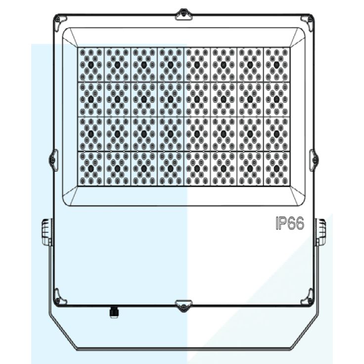Mega LED - LED Flood Light - 300W, Marine C5M Anti-Corrosion Coating, 85-300V AC, 39000 Lumens (34150)