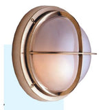 Mega LED - Docking Light - Wall or Ceiling Type, Nautical Style Light, Polished Brass, For E26 / E27 Bulbs, IP54 (30117)
