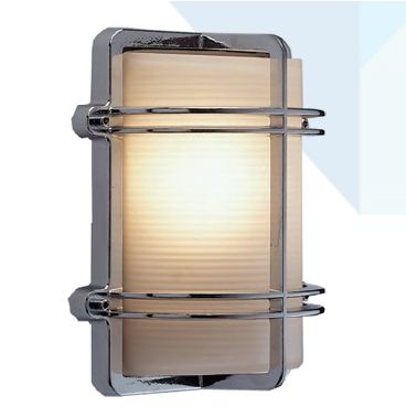 Mega LED - Docking Light - Wall Type, Nautical Style Light, From polished Brass, For E26/ E27 Bulbs (30100)