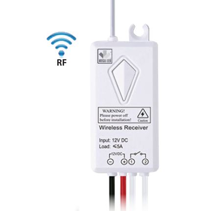Mega LED - Wireless RF Switch - 80-275V AC, Max load 1000W, Material Fireproof PC, 433.932MHz (34050)