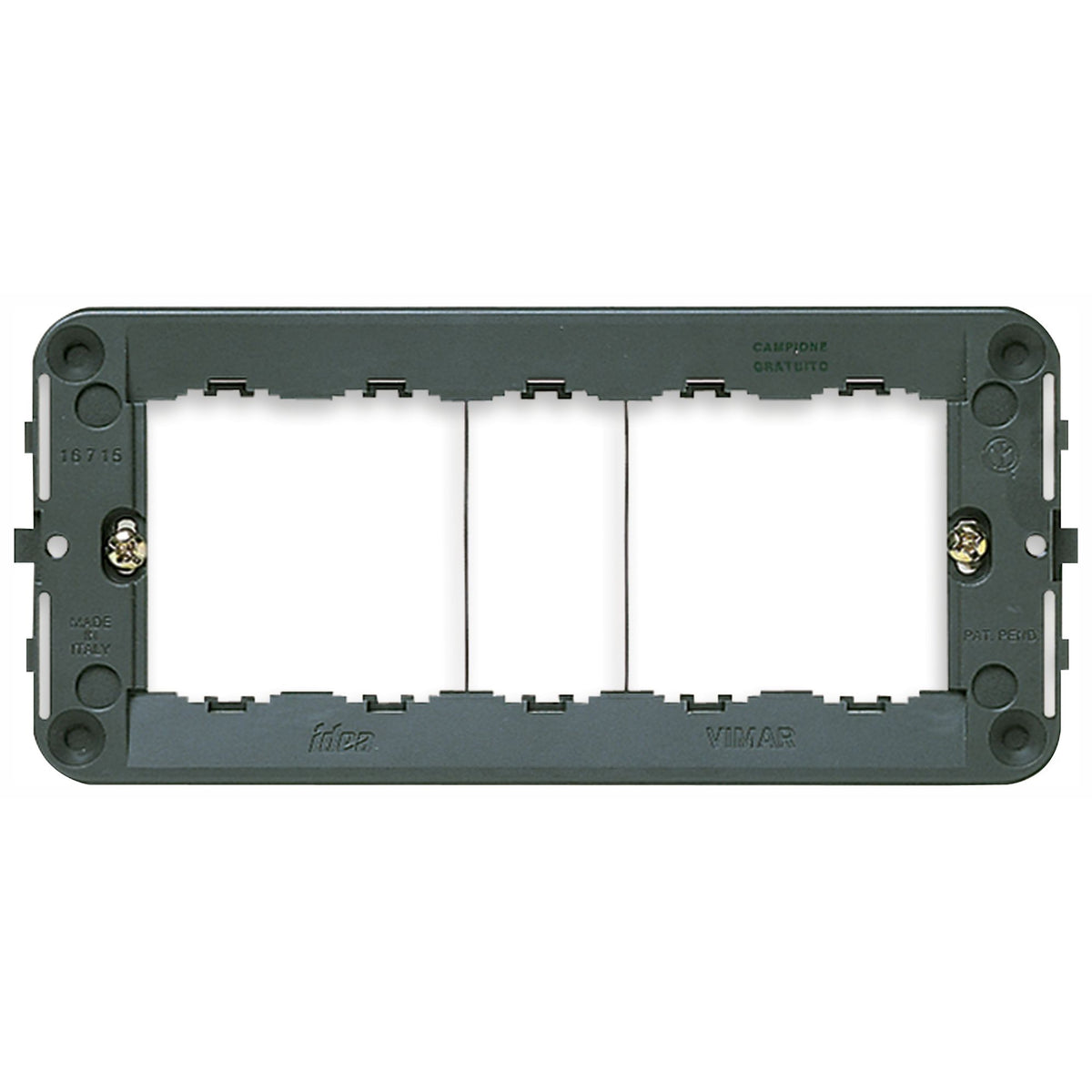 Vimar Idea 5-Module Mounting Frame, With Screws, Grey