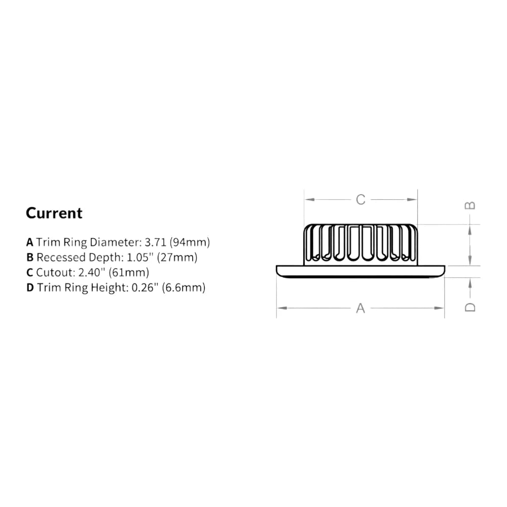 Imtra Current PowerLED Tri-Color Downlight, 10-40VDC, IP65