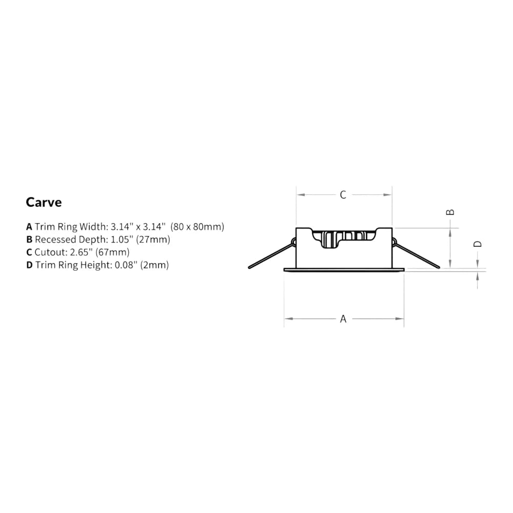 Imtra Carve PowerLED Downlight, 10-40VDC, 4.7W, Matte Chrome