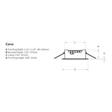 Imtra Carve PowerLED Downlight, 10-40VDC, 4.7W, Matte Chrome