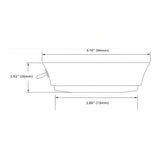 Imtra Tide PowerLED Downlight with Switch, 10-40VDC, Warm White/Red