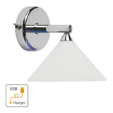 Imtra St. Maarten 2 Wall Reading Light, 12/24V, USB, G4