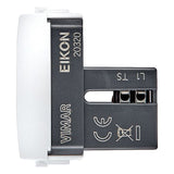 Vimar Eikon RJ11 Phone Jack 6/4, 1-Module, Screw Terminals, IP20, Flush-Mount