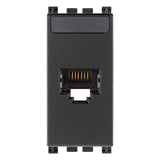 Vimar Arké RJ45 Cat5e Avaya UTP Socket Outlet, MPS100E Connector, T568A/B, IDC Terminals, Grey