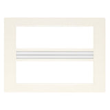 Vimar Eikon Square Cover Plate, 14-Module, White Technopolymer