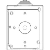 Vimar Idea IP55 2-Module Surface-Mount Enclosure, For 8000 Special Modules, RAL 7035 Grey