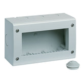 Vimar Idea/8000 Surface-Mount Enclosure, 4-Module, IP40, RAL 7035 Grey