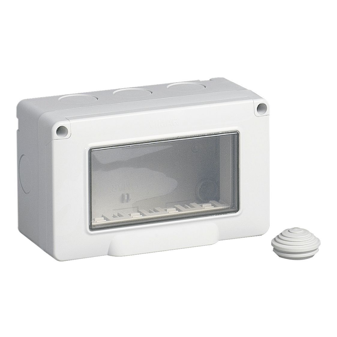 Vimar IP55 4-Module Surface Enclosure, For Eikon/Arké/Plana