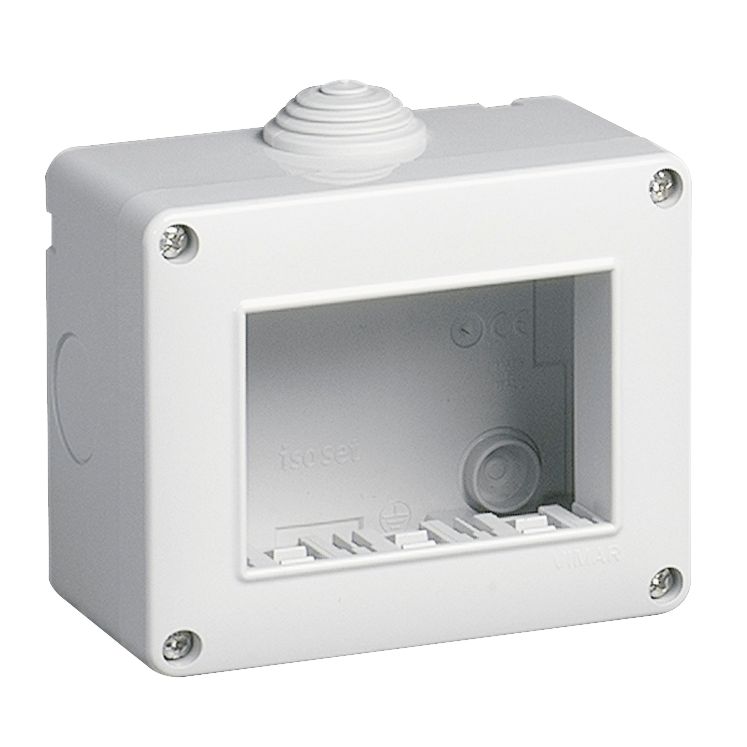Vimar Isoset 3-Module Surface Enclosure, For Eikon & Plana, IP40