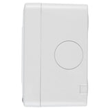Vimar Isoset 4-Module Surface Mounting Box, For Eikon and Plana Series, IP40, Grey, Plastic