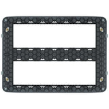 Vimar Eikon Mounting Frame, For V71320/V71620/V71720 Flush or 09920 Surface Boxes, 14 (7+7) Modules, Screws Included