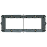 Vimar IDEA 6-Module Mounting Frame, For 6/7-Module Boxes, 60 x 172mm, With Screws, Grey Thermoplastic