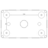 Vimar IP55 4-Module Surface Enclosure, For Eikon/Arké/Plana