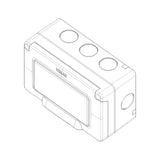 Vimar IP55 4-Module Surface Enclosure, For Eikon/Arké/Plana