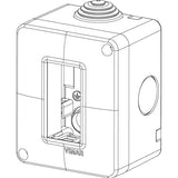 Vimar Isoset IP40 1-Module Surface Enclosure, For Eikon and Plana, Grey