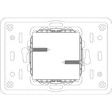 Vimar Eikon 2-Central-Module Mounting Frame, With Screws, For 60 mm Centers or 56x56 mm Boxes