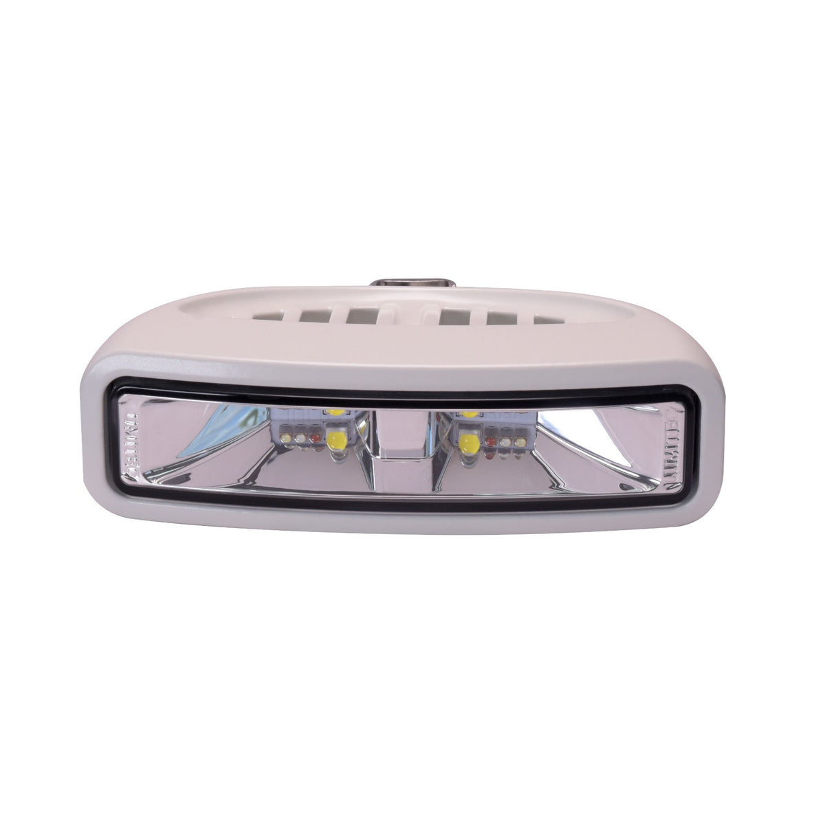 Lumitec Caprera3 Bracket-Mount LED Flood Light, Spectrum Halo, White Housing, 1200 Lumens, IP67, 12/24VDC