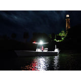 Lumitec Caprera3 Bracket-Mount LED Flood Light, Spectrum Halo, White Housing, 1200 Lumens, IP67, 12/24VDC