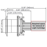 Ocean LED - Pro Series 3010 XFM HD Gen2 Underwater Light - 19600Lm, 9-32V, Aluminium Bronze