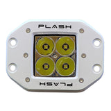 Plash - LED Cube Spotlight - White, 40W, 9-36V, IP68, Flush Mounted (40-FL-FM-WHT)