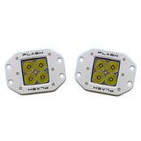 Plash - LED Cube Spotlight - White, 40W, 9-36V, IP68, Flush Mounted (40-FL-FM-WHT)