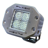 Plash - LED Cube Spotlight - White, 40W, 9-36V, IP68, Flush Mounted (40-FL-FM-WHT)